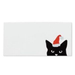 Cat in Santa Hat Place Cards